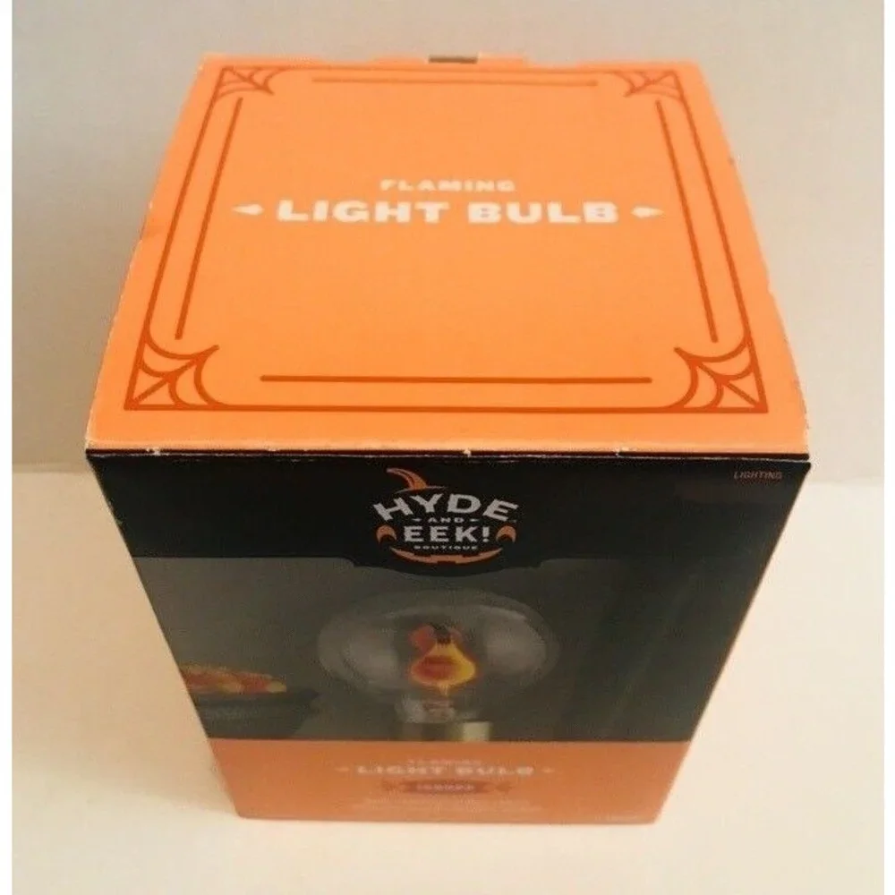 Flaming Fire Flame Lightbulb Halloween Fits Standard Light Socket Hyde & Eek!